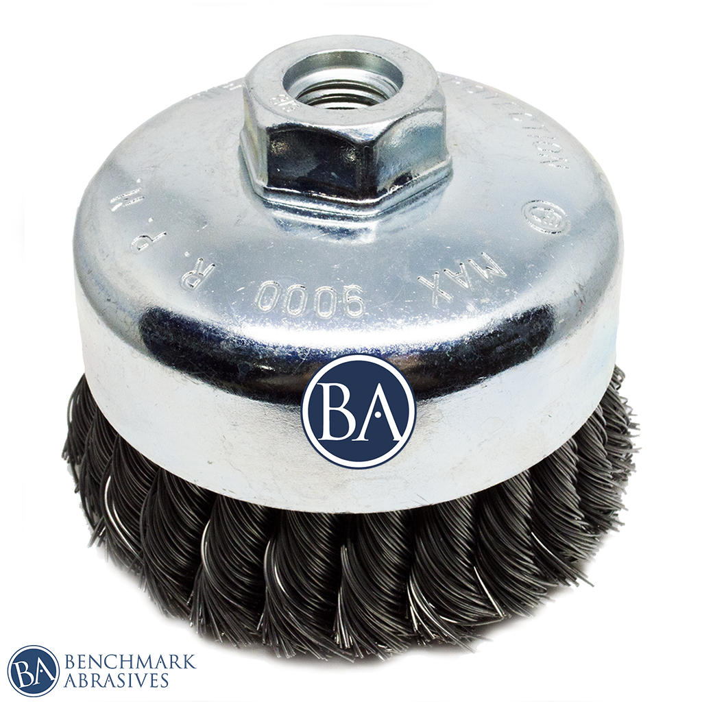 4" x 5 8" 11 Knotted Cup Brush Carbon Steel