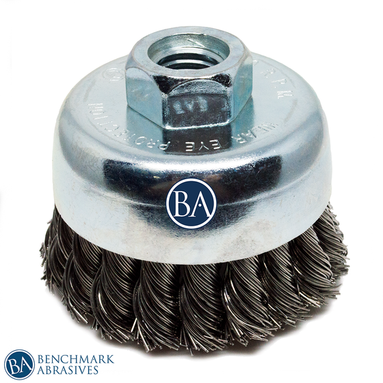 3" x 5/8"-11 Knotted Cup Brush