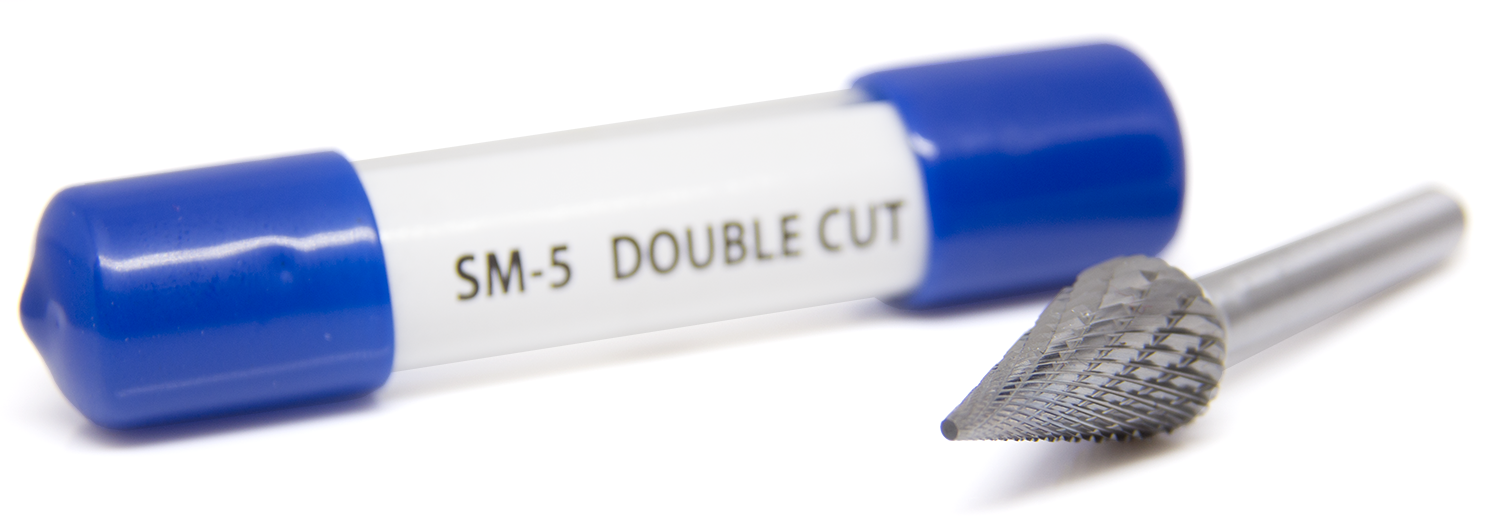SM-5 Pointed Cone Shape Double Cut Carbide Burr