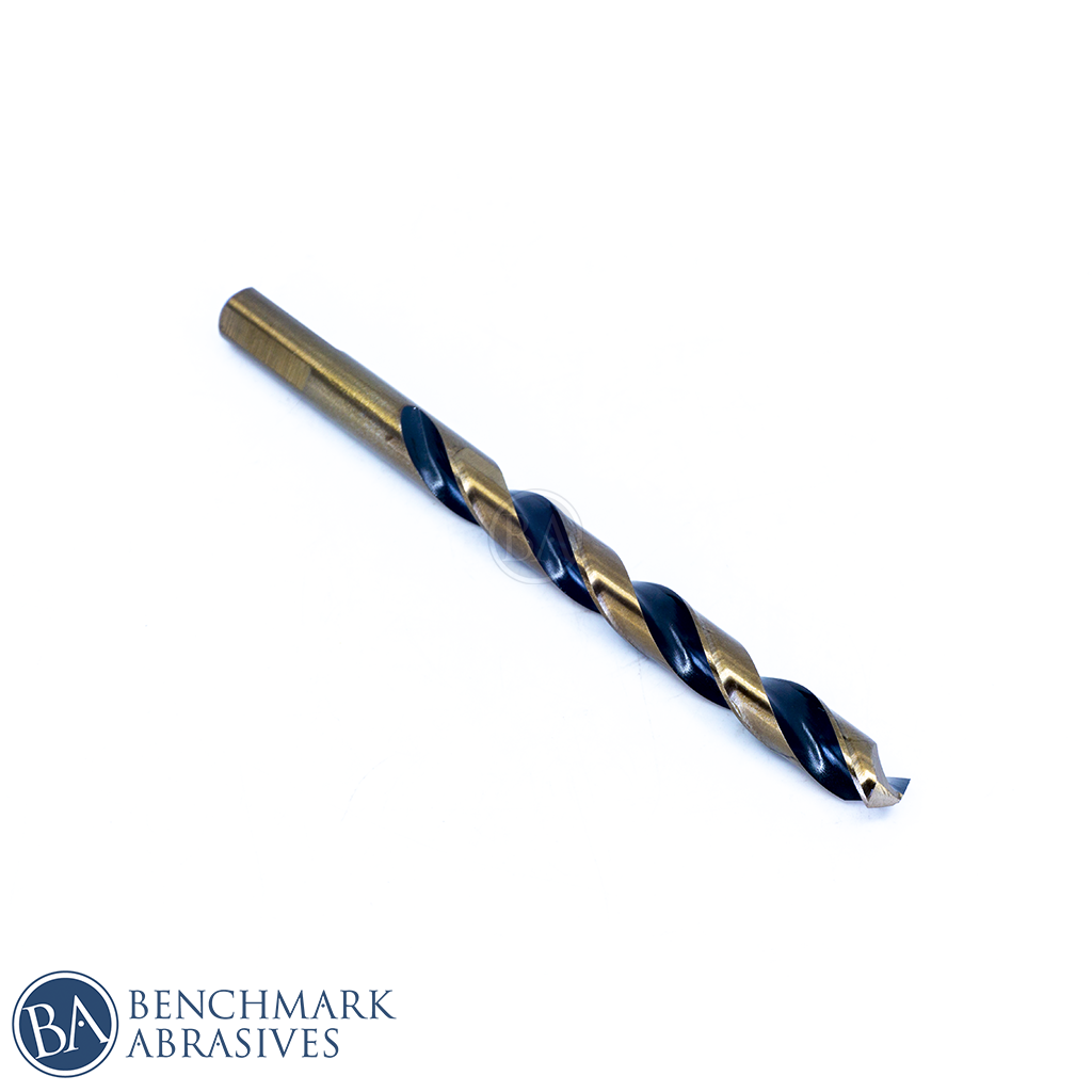 USA Made 3 8” HSS & Gold Jobber Length Drill Bits 6 Pack