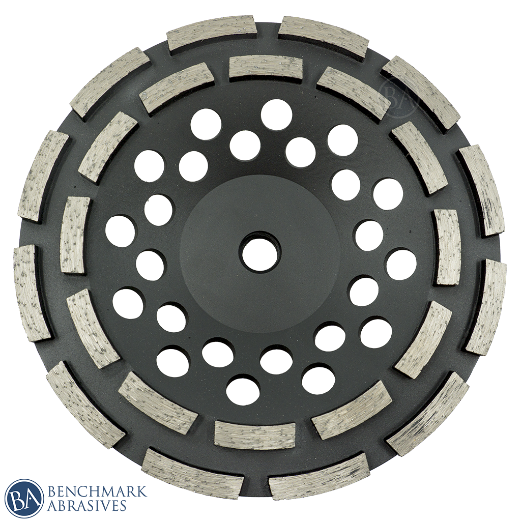 7" x 5 8" 11 Threaded Double Row Diamond Grinding Cup Wheel