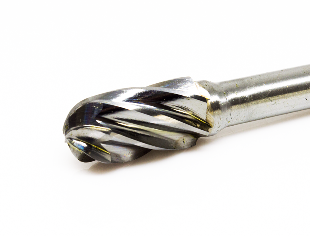 SC 3 NF Aluma Cut Cylinder Shape Radius End Premium Tungsten Carbide Burr