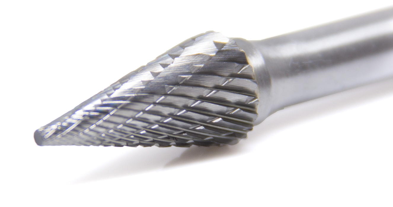 SM-4 Pointed Cone Shape Premium Tungsten Carbide Burr