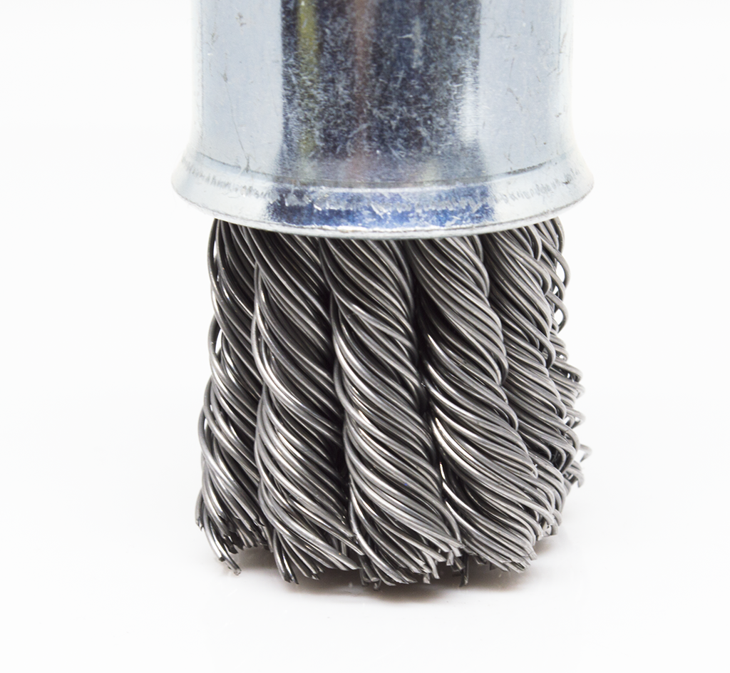 Knotted Wire End Brushes Diameter 1 inch