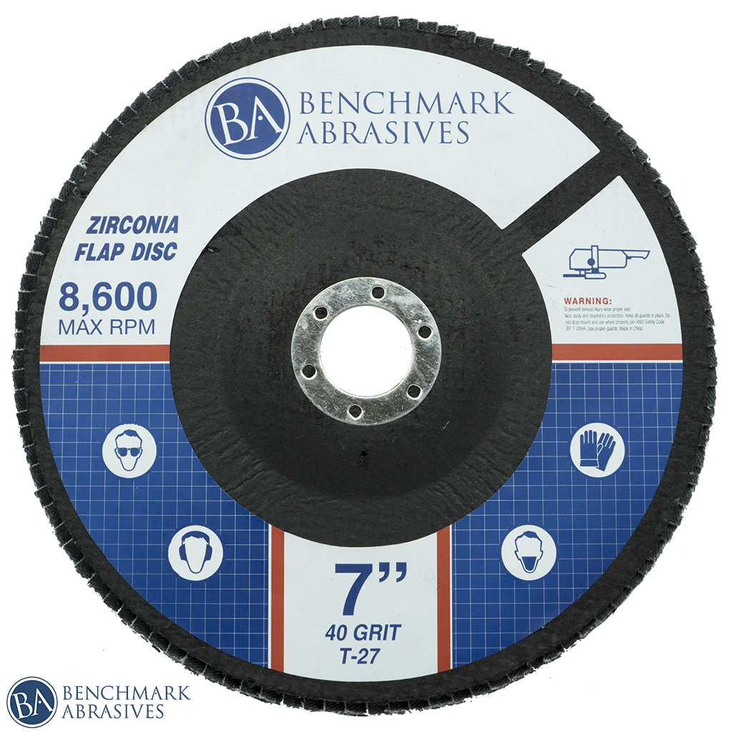7" Zirconia Flap Disc 8,600 rpm