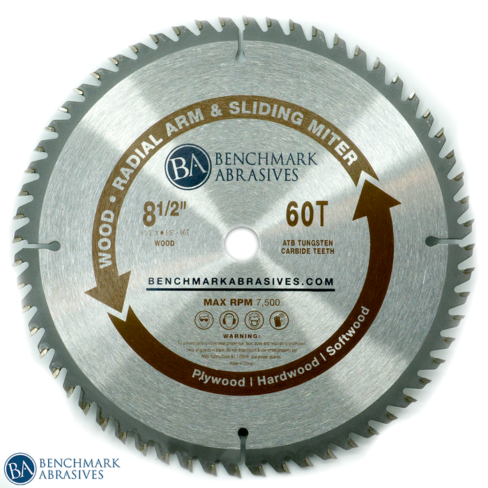 8-1/2 inch 60 Tooth TCT Saw Blade for Finishing