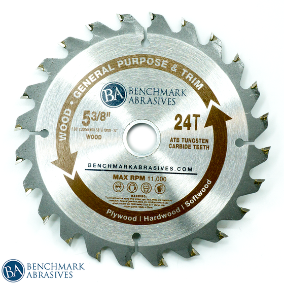 24 Tooth TCT Saw Blade for General Purpose Cutting & Trimming