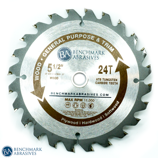 5-1/2" 24 Tooth TCT Saw Blade for General Purpose Trimming