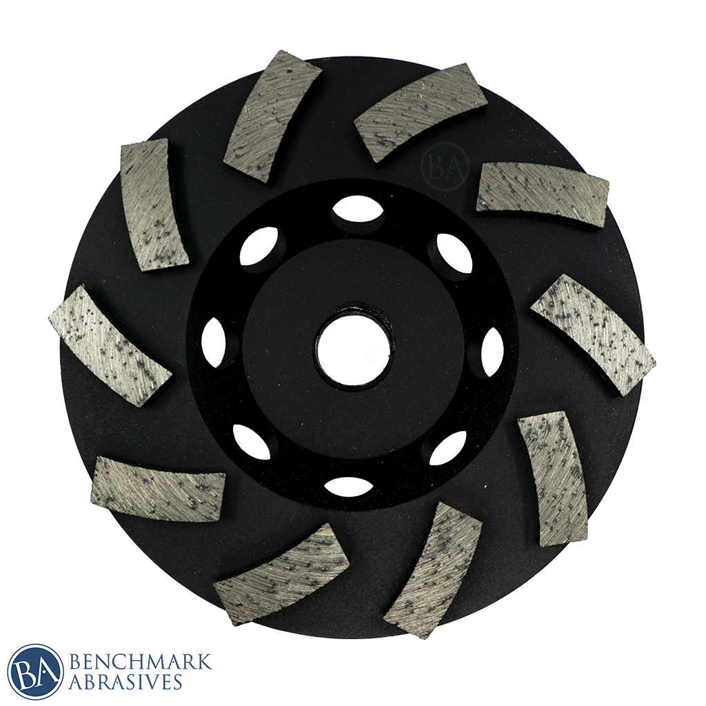4-Inch Diamond Cup Wheel with Swirl Turbo Segments
