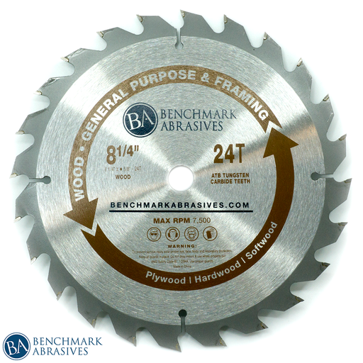 8-1/4 inch TCT Saw Blade for General Purpose Cutting & Framing