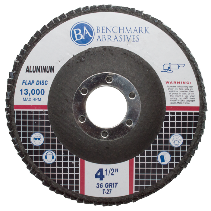Flap Disc for Aluminum 36 Grit