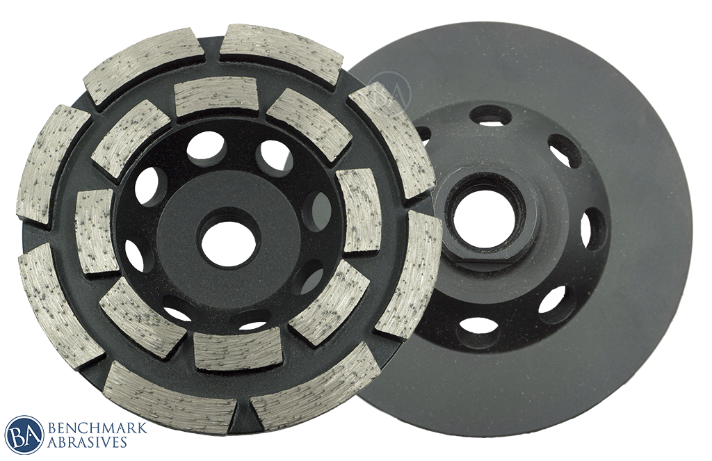 MAXIMUM 4-1/2-in Diamond Coated Cup Wheel, Double Row, for Concrete,  Cement, Stone
