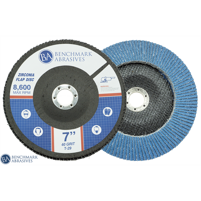 7" x 7/8" T29 High Density Zirconia Flap Disc