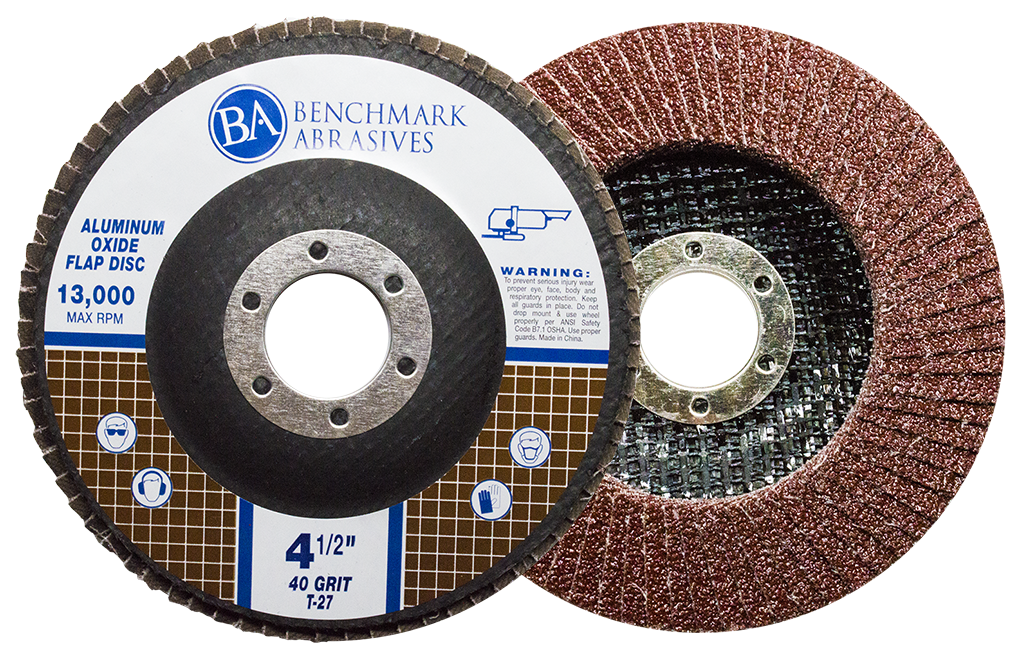 4 1 2" x 7 8" T27 Aluminum Oxide Flap Disc 10 Pack