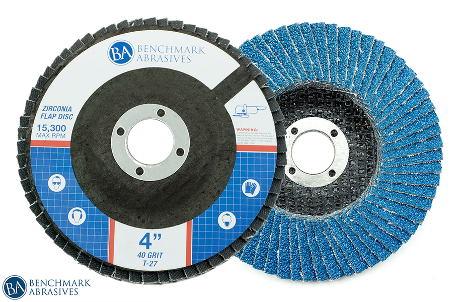 4 X 5/8 T27 Zirconia Flap Disc Grinding Wheels - 1 Piece — Benchmark  Abrasives