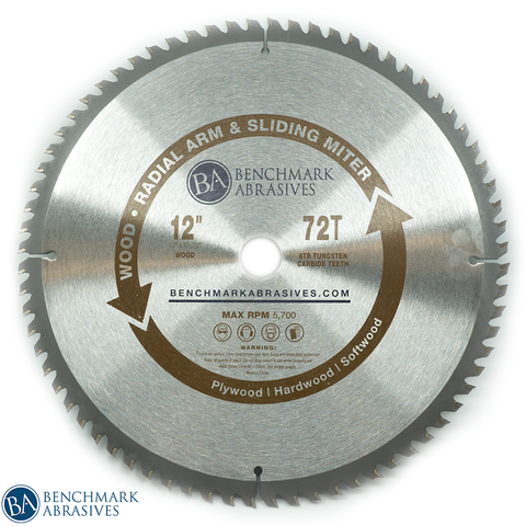 Benchmark Abrasives 5-3/8 18 Tooth TCT Saw Blade for Fast Cutting & Trimming