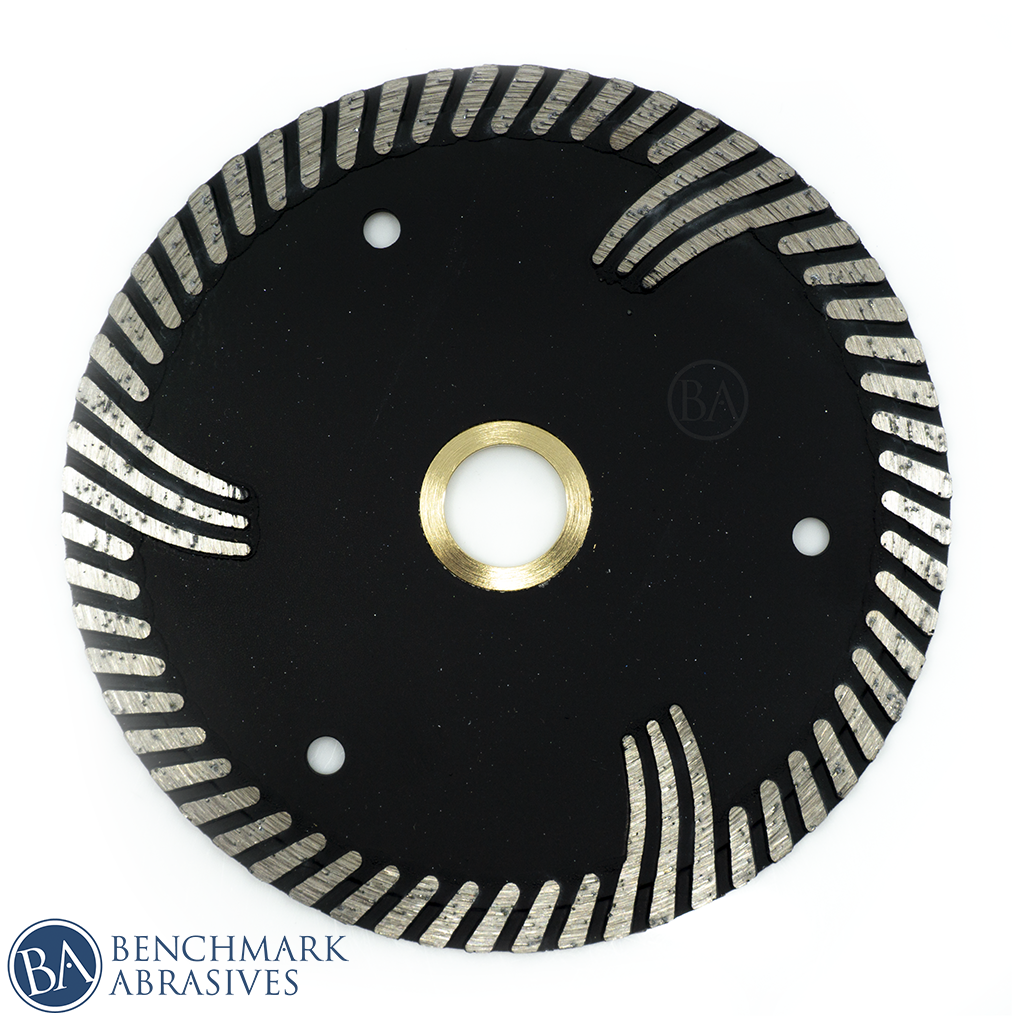 4-1/2 inch Hot Pressed Sintered Turbo Diamond Blade with Protective Teeth
