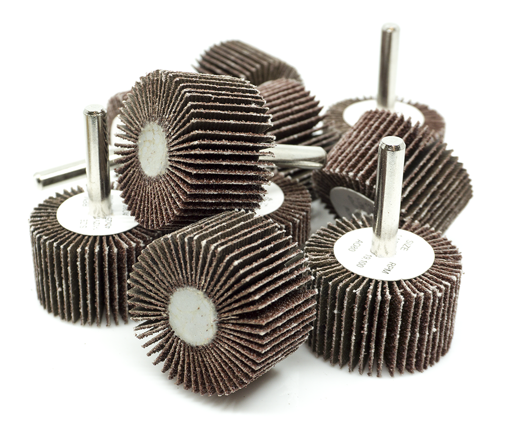 1 1 2" x 1" Aluminum Oxide Flap Wheel 10 pack