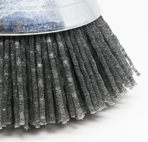 80 Grit 2-1/2" x 1/4" Mounted Nylon Wire Cup Brush
