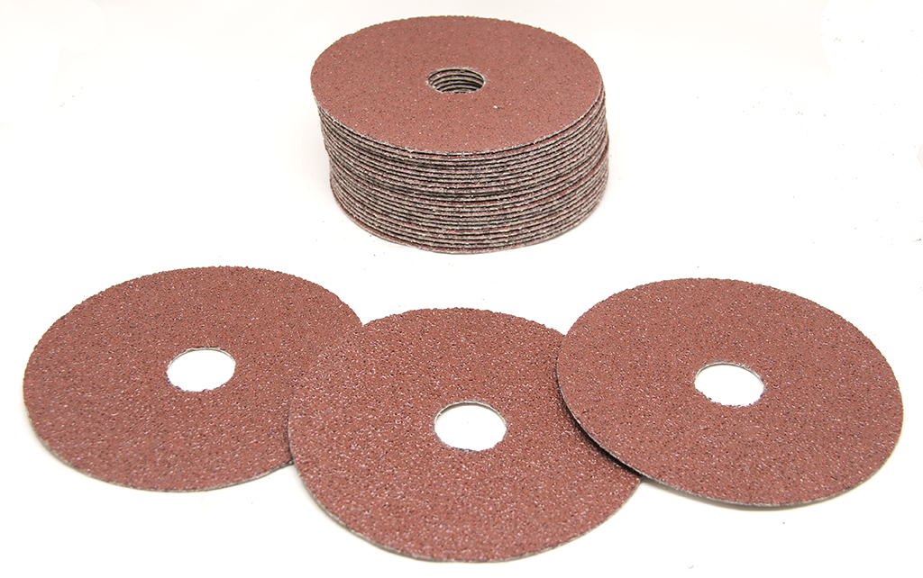 4-1/2 x 7/8 A/O Resin Fiber Sanding Discs - 25 Pack