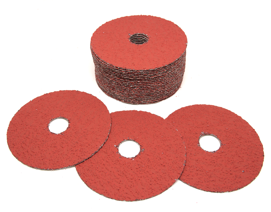 4-1/2" x 7/8" Ceramic Resin Fiber Discs - 25 Pack
