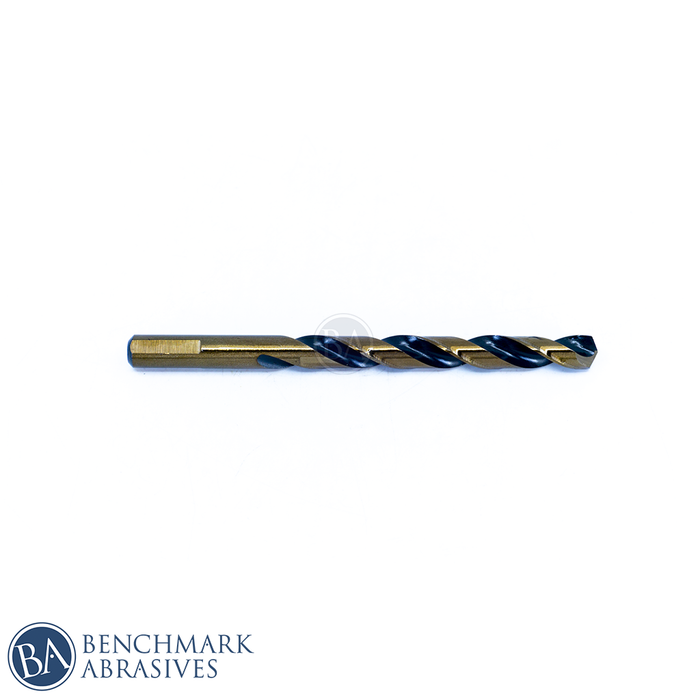 3/8” HSS Black & Gold Jobber Length Drill Bits - 6 Pack
