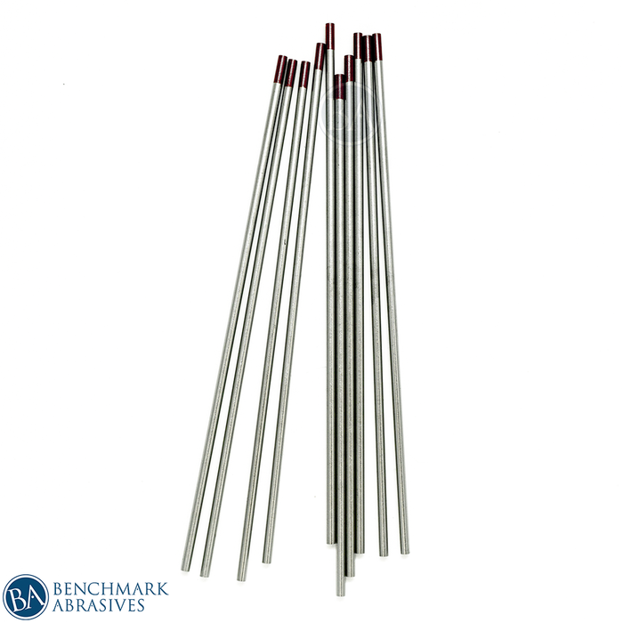 2% Thoriated Tungsten Electrode (Red, WT20) - 10 Pack