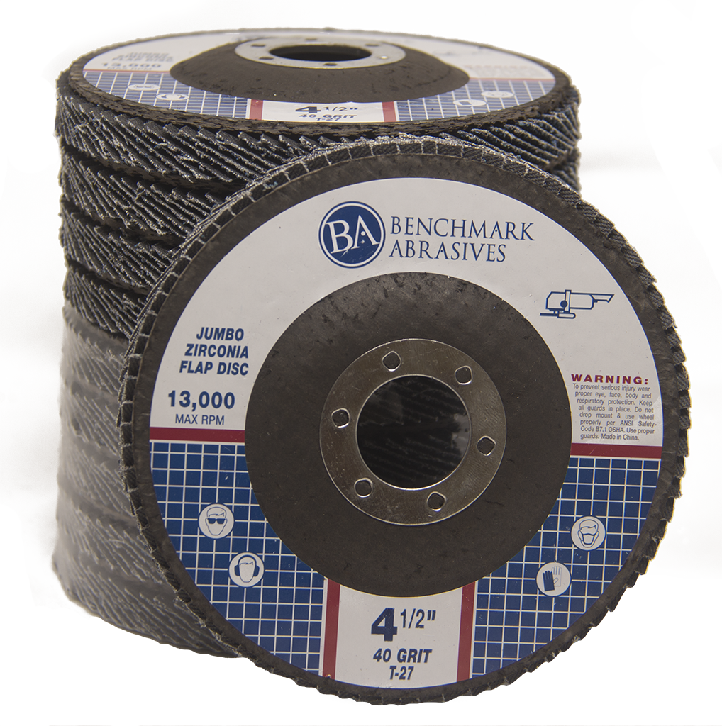 Benchmark Abrasives 3 x 5/8-11 Nylon Wire Cup Brush | Grit Size 80 Grit - Gray - Coarse