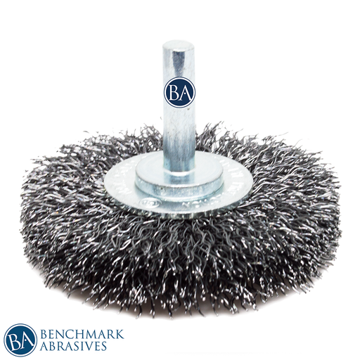 Benchmark Abrasives 2-3/4 x 5/8-11 Crimped Cup Brush | Carbon Steel | Deburring