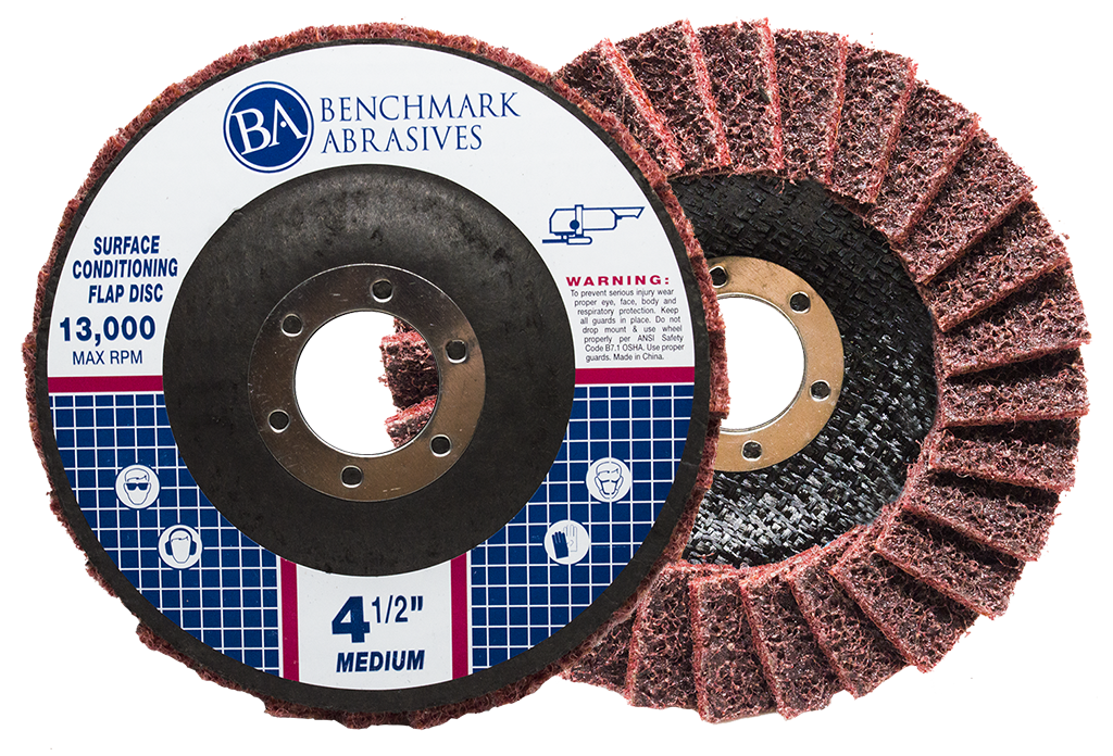 Medium (Red) - 180 Grit Surface Conditioning Flap Disc