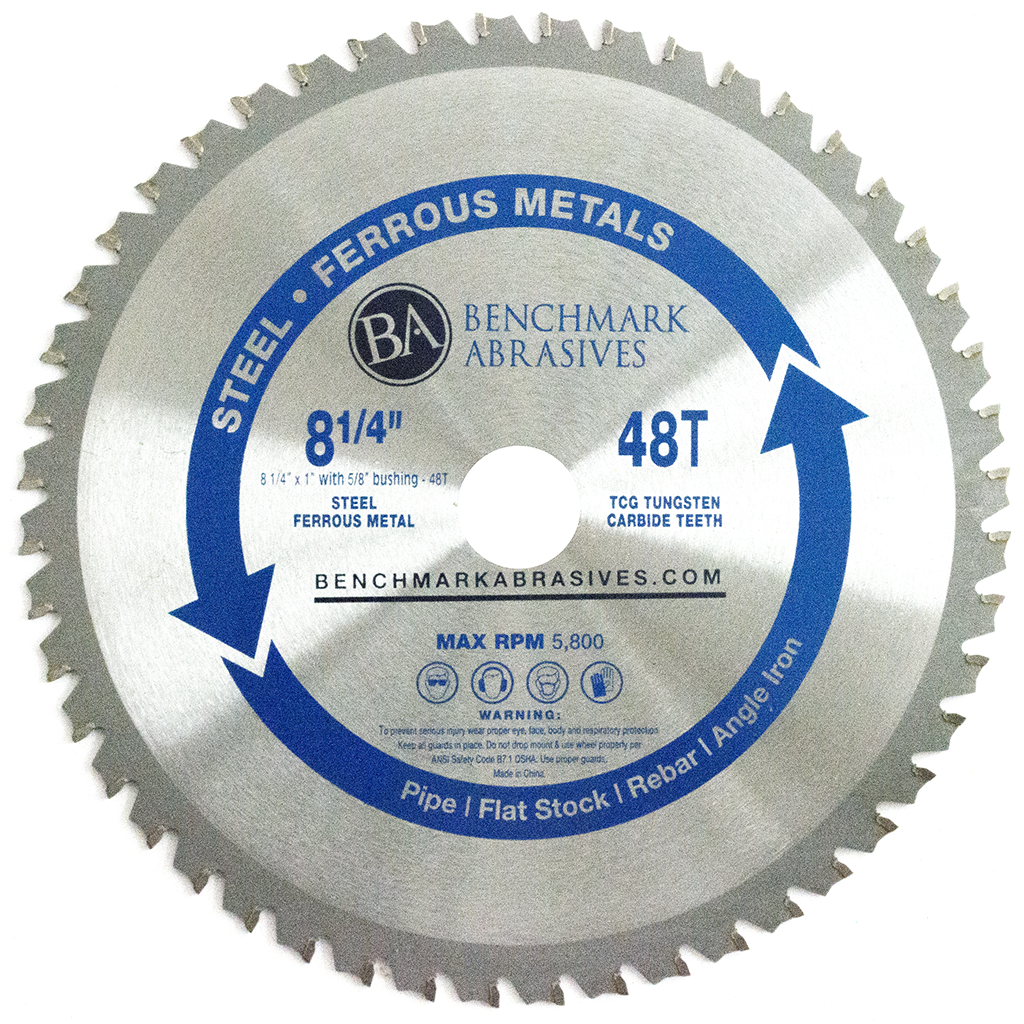 8-1/4" 48 Tooth TCT Saw Blade for Steel Cutting