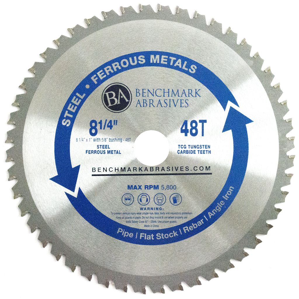 81/4" 48 Tooth TCT Saw Blade For Steel and Metal Metal Circular Saw