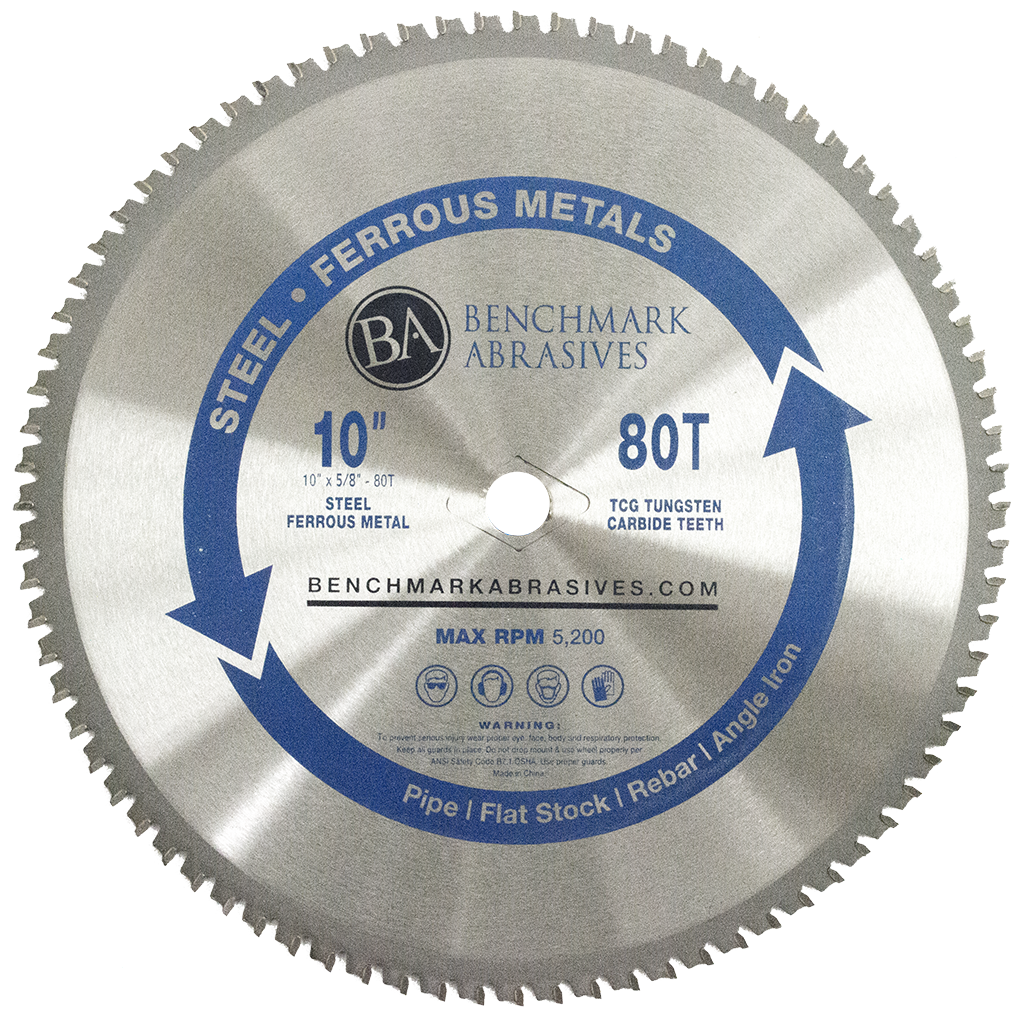 10" 80 Tooth TCT Saw Blade for Steel/Metal